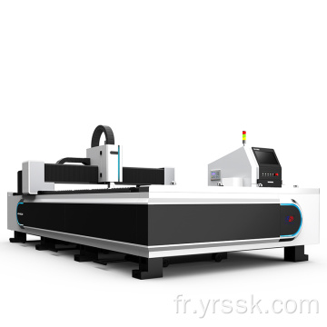Zone de travail 3000 * 1500 mm UT3015 Table unique Open Type 2kw Machine de coupe laser à fibre